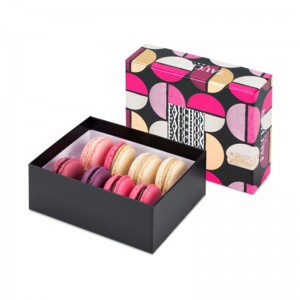 hot vendita macaron confezione con coperchio macaron box design