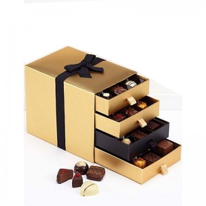 Contenitore di regalo di carta d'imballaggio del cioccolato attraente bello di progettazione all'ingrosso della Cina